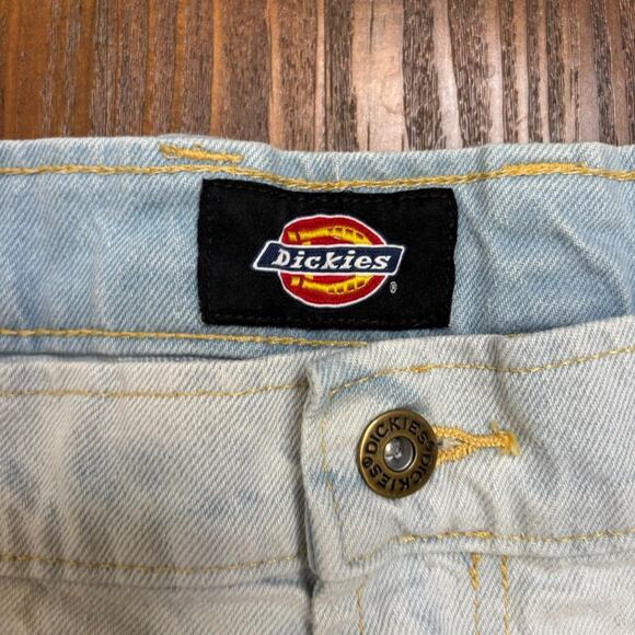 Women's Dickies Madison Loose Fit Double Knee Jeans size 32 light blue color - Picture 4 of 8